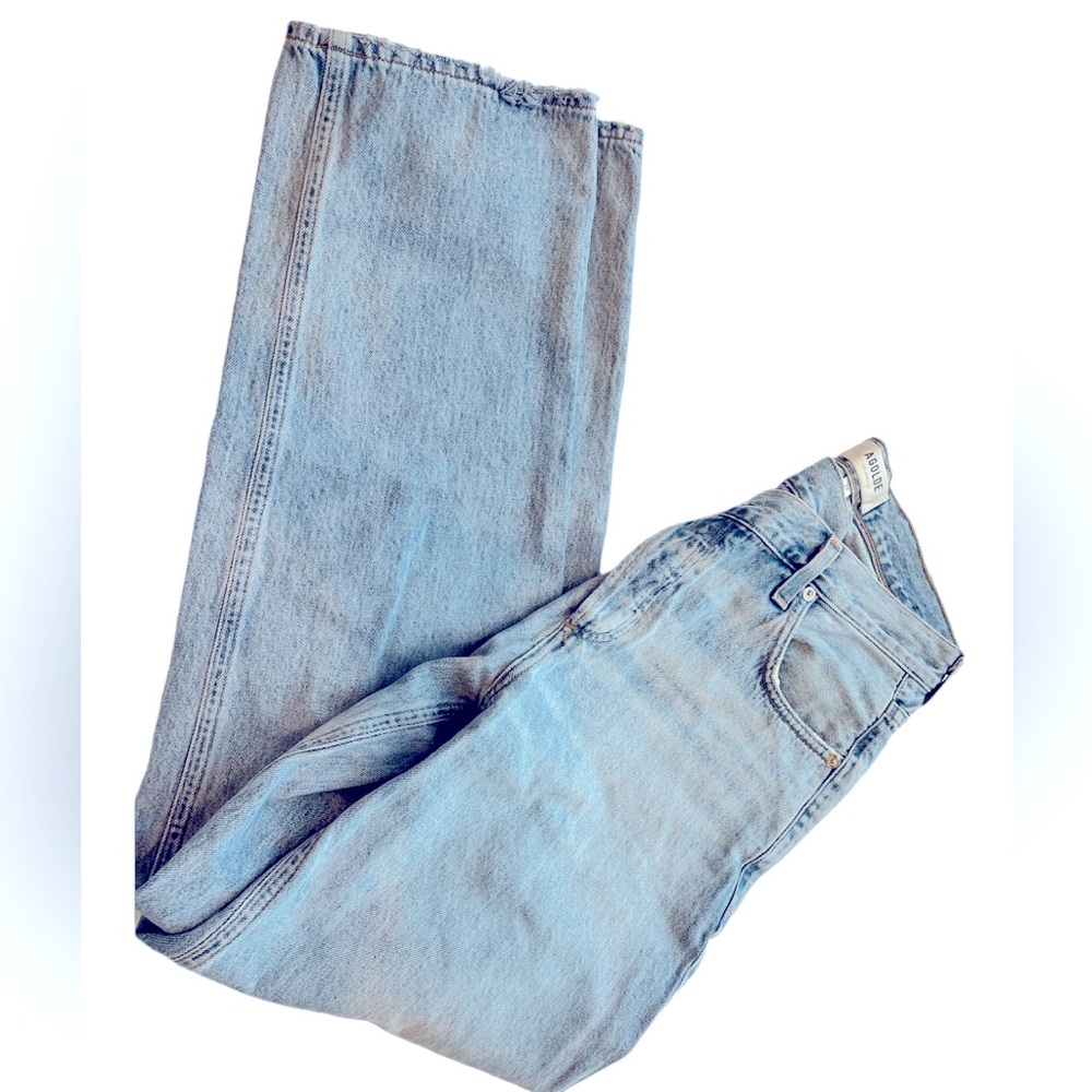 Agolde Cris Cross Light Indigo Wash Denim Jeans!